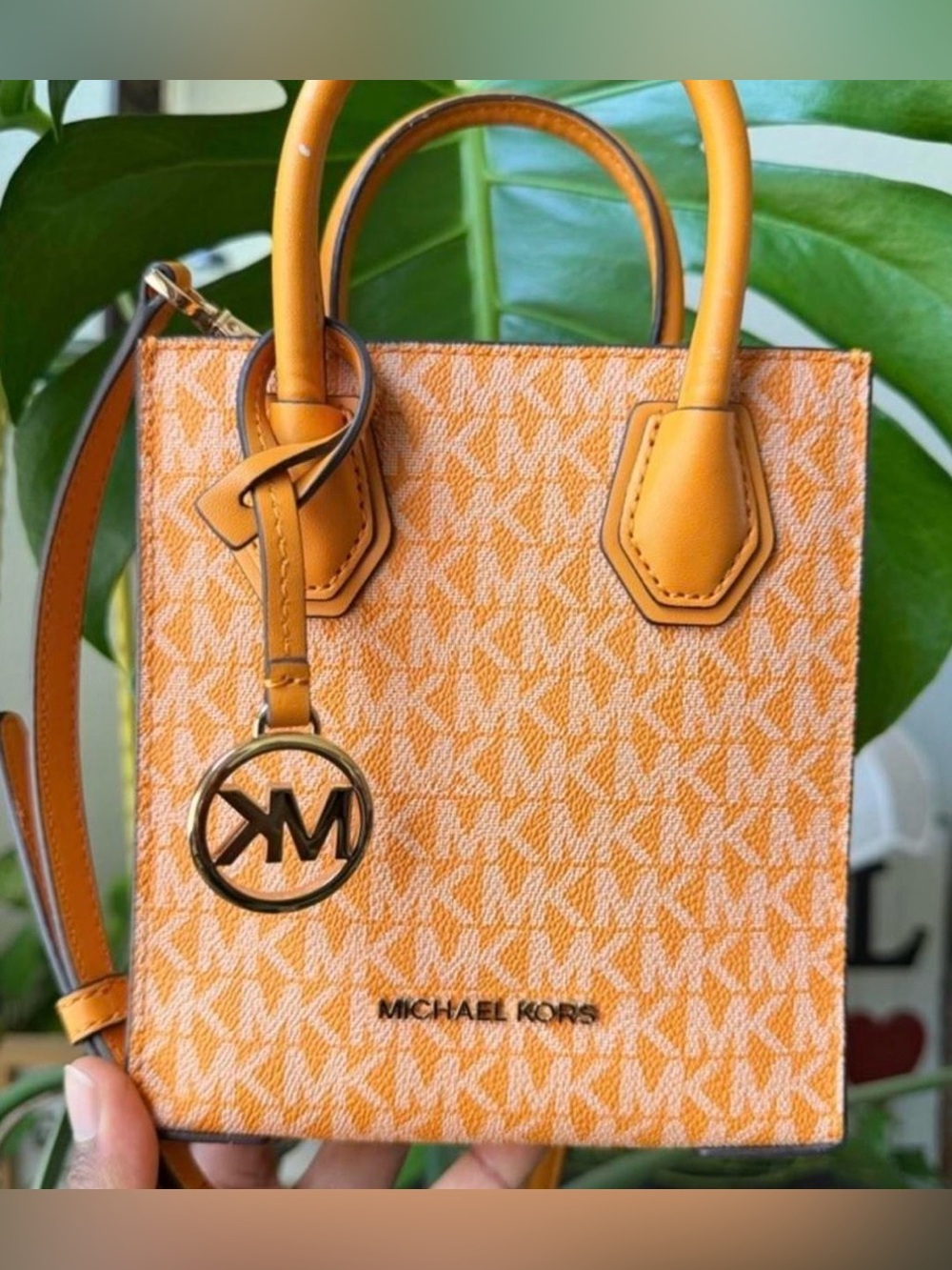 Michael Kors✨🧡💛 Orange Signature Mini Tote Bag - Picture 6 of 6